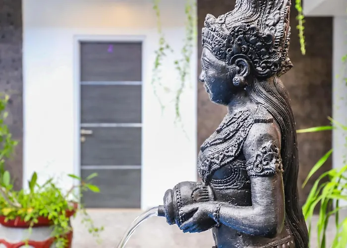 White Blue House - Private Room, Shared Pool And Kitchen - 4 Pensión Ubud