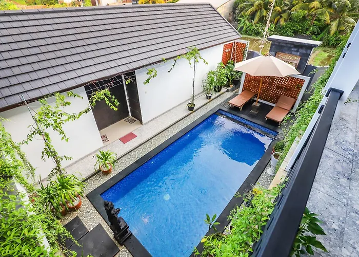 White Blue House - Private Room, Shared Pool And Kitchen - 4 3* Ubud